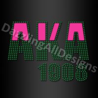 AKA 1908 Rhinestone Transfer